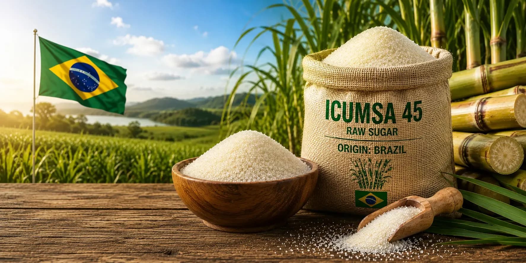 ICUMSA 45 Refined White Sugar from Brazil