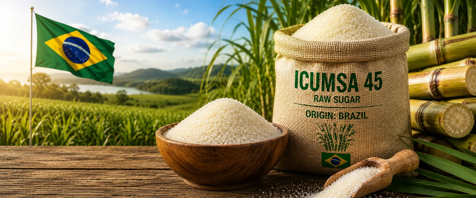 ICUMSA 45 Refined White Sugar from Brazil