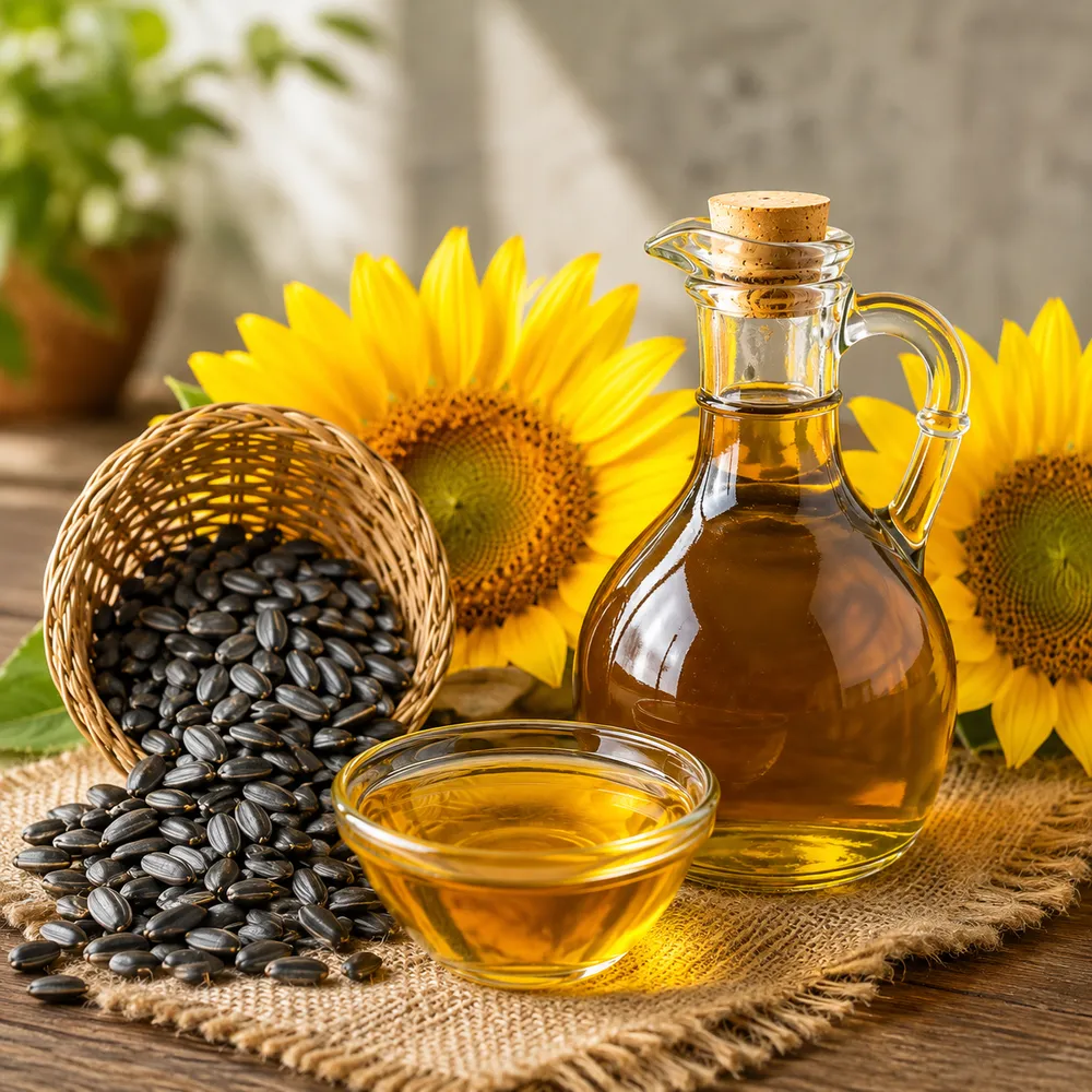 Olio di girasole grezzo per l'esportazione alla rinfusa in confezionamento flexitank e IBC