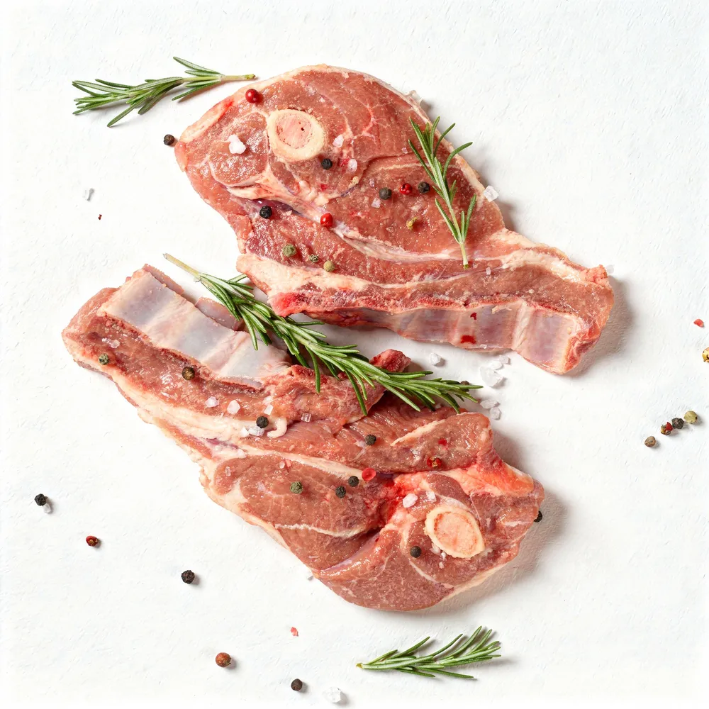 Premium halal lamb shoulder sliced for steaks. 1-2kg pieces, vacuum-sealed, HALAL-certified. Ideal for B2B wholesale and international export. Reliable UK supplier.