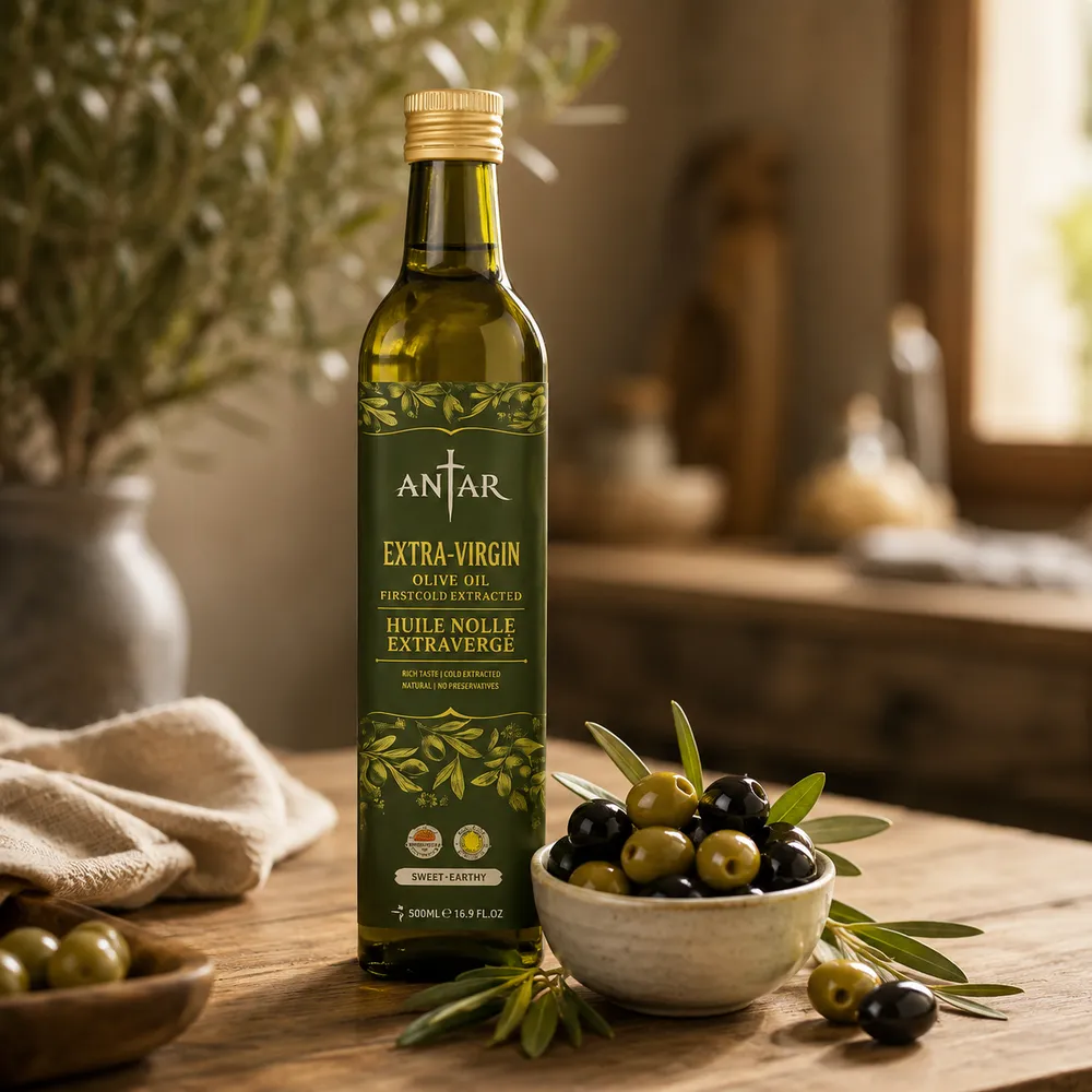 Tunisian olive oil wholesale supplier and exporter — Chemlali & Chetoui extra virgin and refined grades in 1L–20L, one-container MOQ for importers. Contact our sales team.