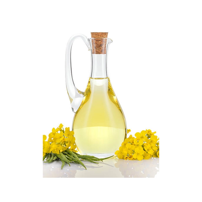 Premium 1L canola oil for restaurants and foodservice. High smoke point 200–230°C, mild neutral flavor, heart-healthy, FFA 0.1–0.2% max. HACCP, ISO, Kosher, Halal certified. B2B wholesale.