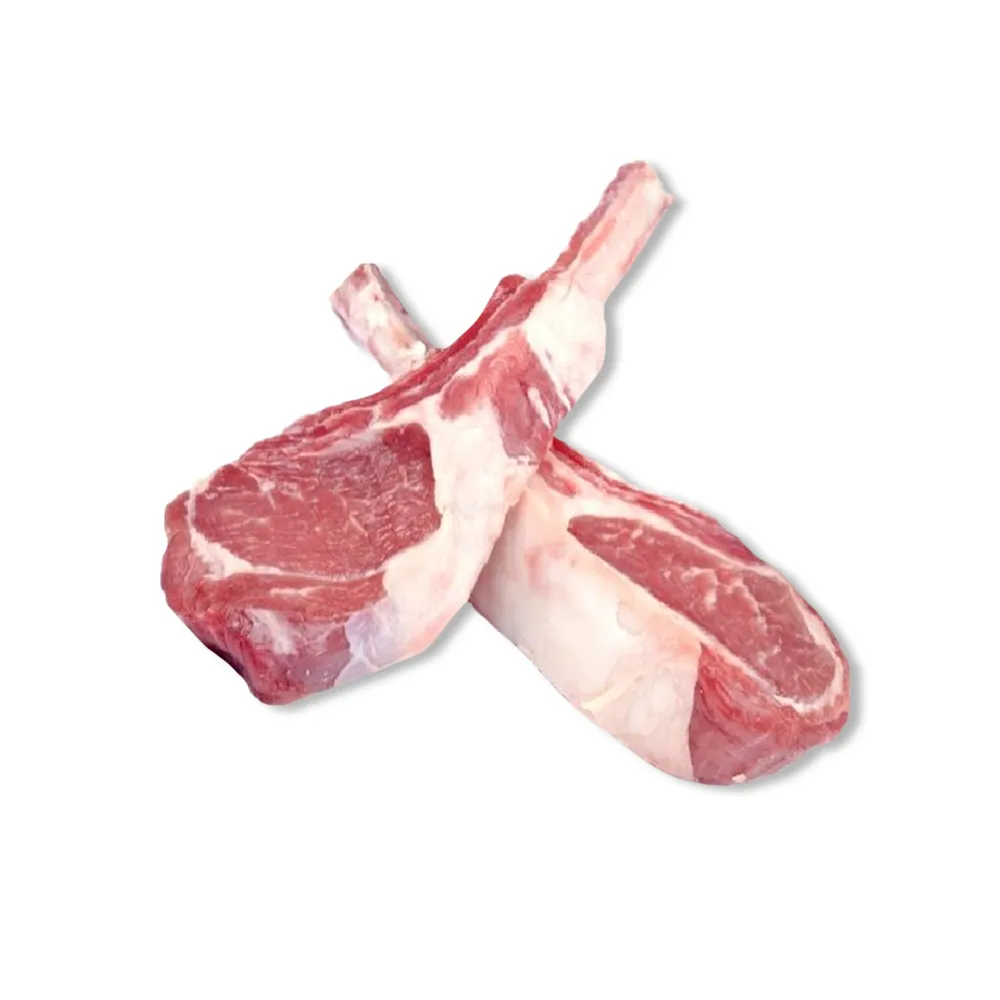 Premium Halal Lamb Rack Chops (100-200g) for wholesale and international export. HALAL-certified, expertly trimmed, no preservatives. Perfect for grilling and pan-frying. Reliable UK-based supplier.