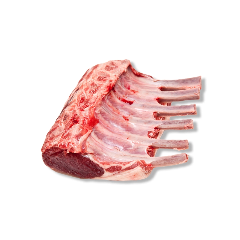 Premium Halal Lamb Rack (1-2kg, 8 ribs) for wholesale and international export. HALAL-certified, expertly trimmed, no preservatives. Perfect for roasting and grilling. Reliable UK-based supplier.