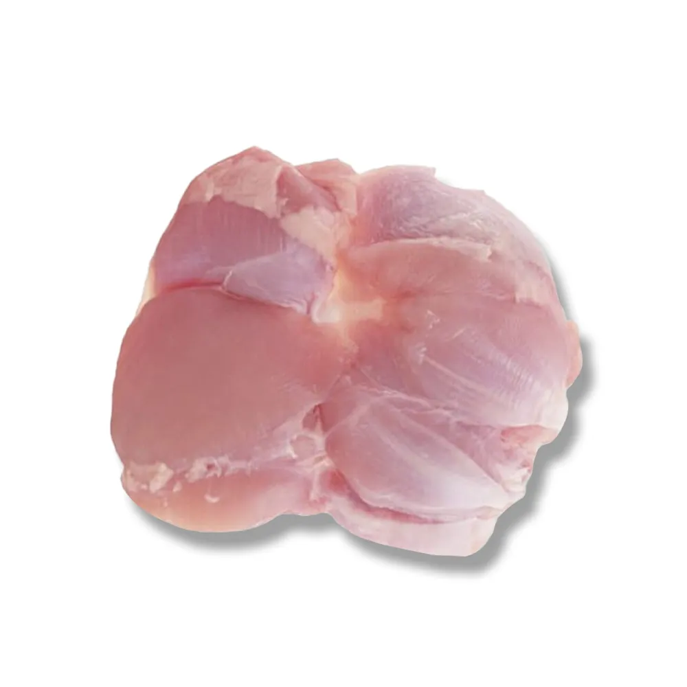 Halal chicken SBL leg boneless skinless for wholesale and export. Low moisture, uniform cut, HALAL-certified. Request a quote today.