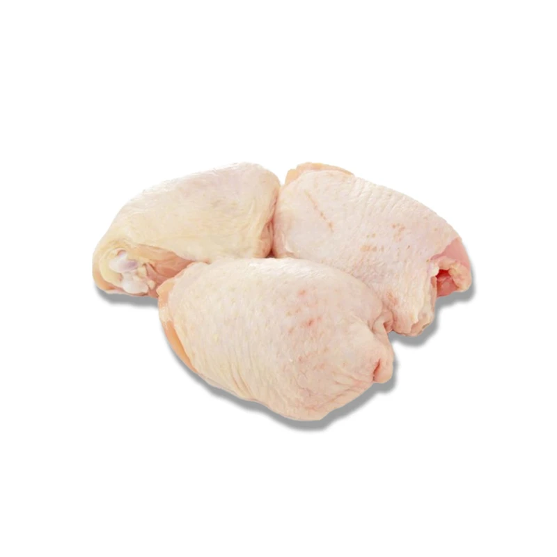 Halal chicken thigh bone-in skin-on for B2B wholesale and export. Low moisture, HALAL-certified, export-ready.