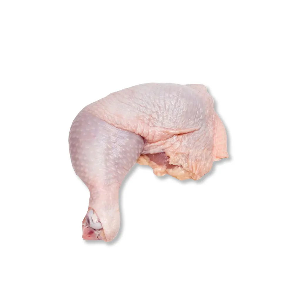 Source premium Grade A Halal Chicken Whole Legs (500-650g). Bone-in, skin-on, 100% Halal certified, and defect-free. Reliable bulk B2B supply in 20kg cartons for global export.