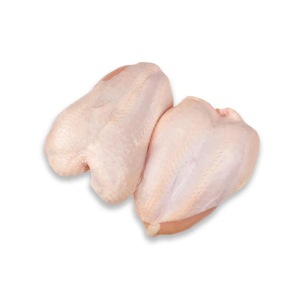 Halal whole chicken breast bone-in skin-on for bulk wholesale and export. Ideal for traditional cooking. Request a quote today.