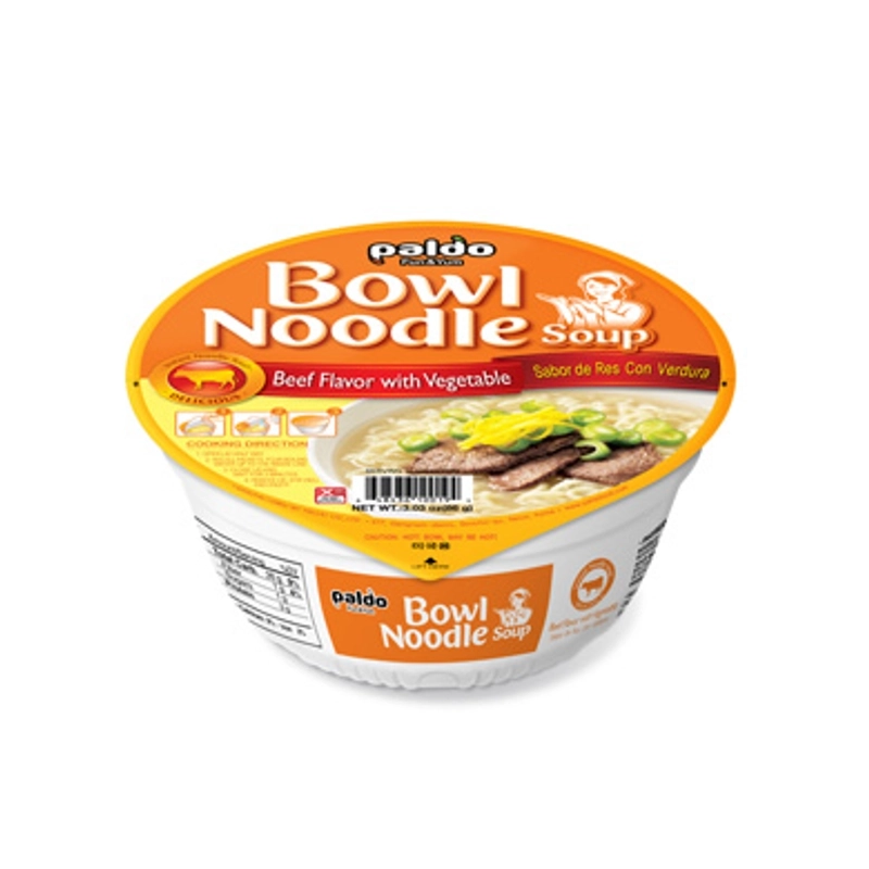 Purchase Paldo Bowl Noodle Soup Beef Flavor with Vegetable in bulk from Best Alpha Limited. Enjoy a hearty beef broth with vegetables, ready in just 3 minutes. Wholesale & export available.