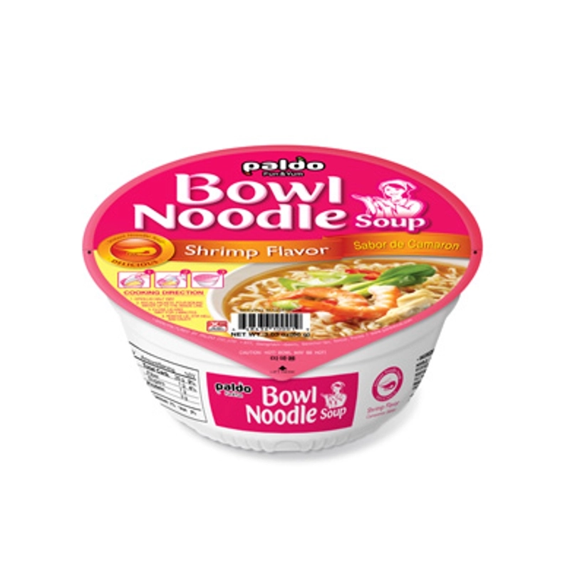 Purchase Paldo Bowl Noodle Shrimp Flavor in bulk from Best Alpha Limited. Enjoy a rich shrimp-flavored noodle soup ready in just 3 minutes. Wholesale & export available.