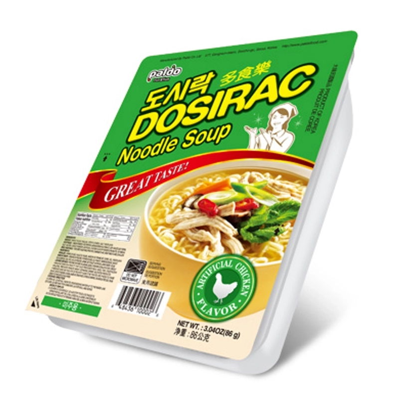 Purchase Paldo Dosirac Chicken Flavor Instant Noodles in bulk from Best Alpha Limited. Enjoy a mild chicken soup noodle ready in just 3 minutes. Wholesale & export available.