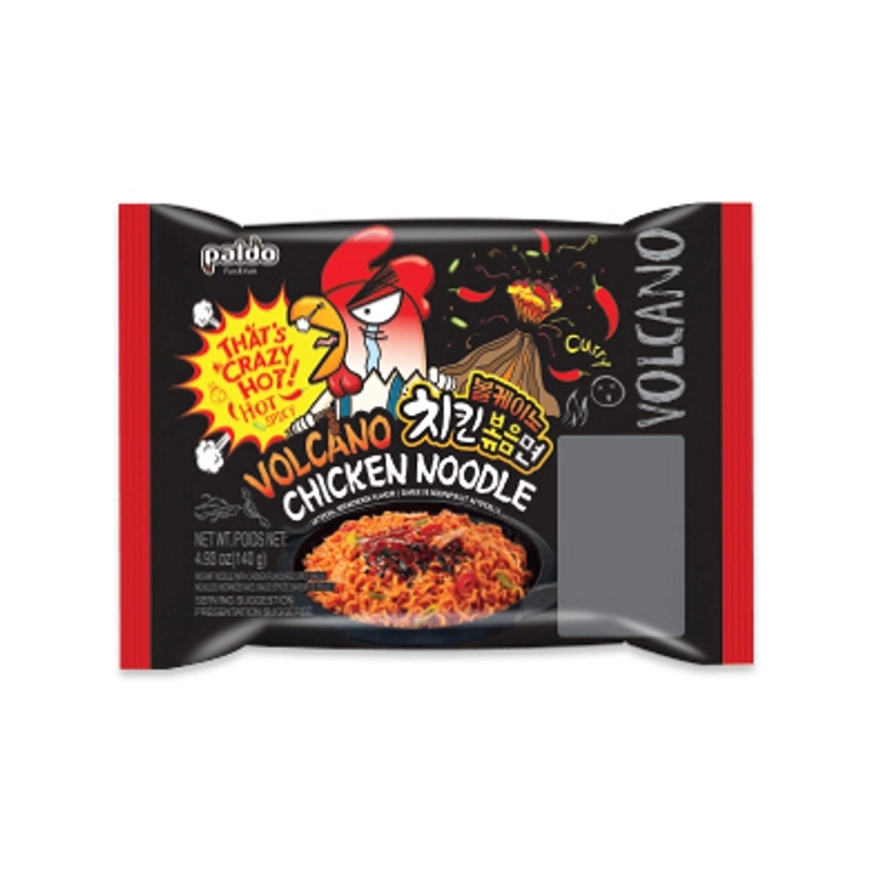 Buy PALDO Volcano Chicken instant noodles in bulk from Best Alpha Limited. Korean-style stir-fried noodles with an intense hot & spicy flavor. Wholesale & export available.