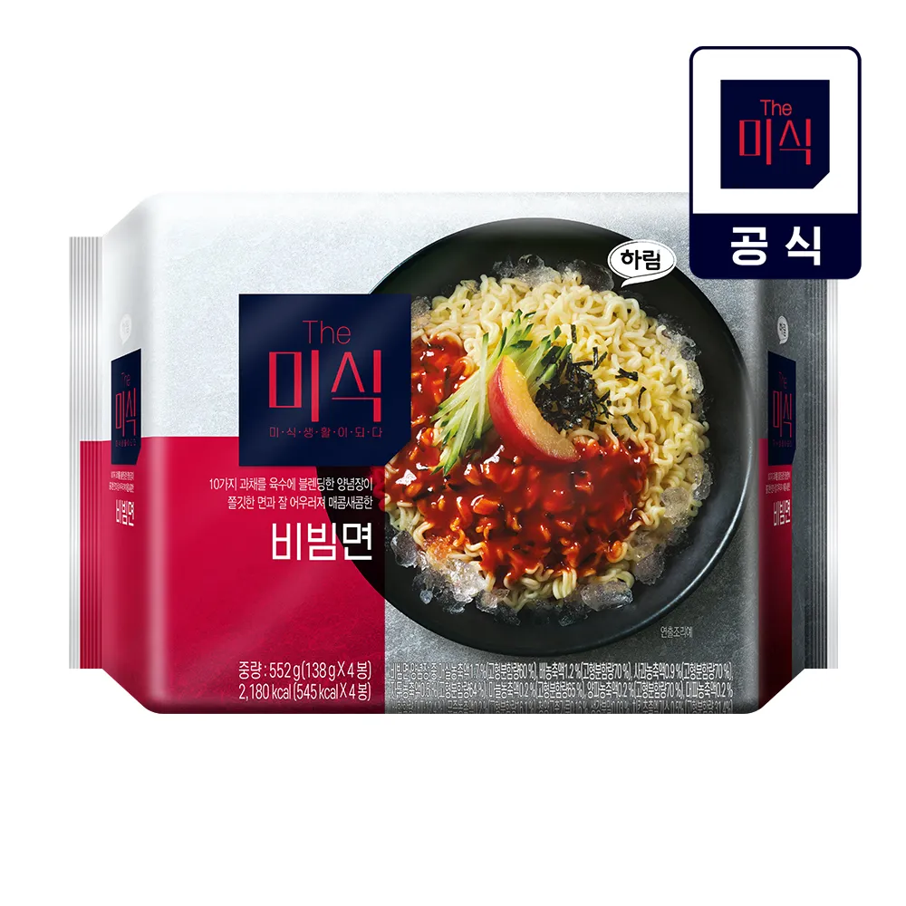 The Misik Bibim Noodles 138g 4 Packs (552g) *4 Packs