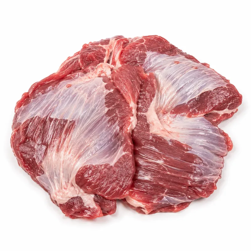 Joue de Bœuf Halal Avec Membrane (Non Parée) – joue naturelle. Choix rentable pour la transformation ou le braisage long. Certifié HALAL, sous vide. Origine Brésil, Argentine. HACCP. Gros. TT, LC, SBLC.